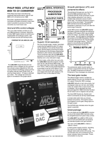 PHILIP REES LITTLE MCV MIDI TO CV CONVERTER DAC