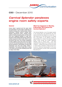Carnival Splendor perplexes engine room safety experts