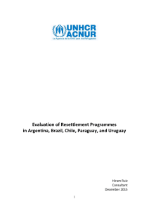 Evaluation of Resettlement Programmes in Argentina