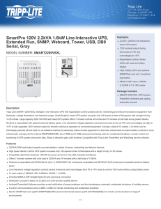 SmartPro 120V 2.2kVA 1.6kW Line-Interactive UPS