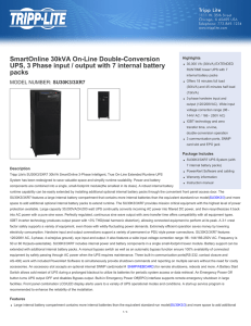 SmartOnline 30kVA On-Line Double-Conversion UPS, 3