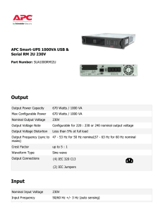 APC Smart-UPS 1000VA USB SUA1000RMI2U