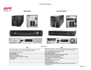 Overview Comparison SMC Models New SMT Models