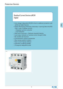 Digital RCCB eRCM Product Selection Guide