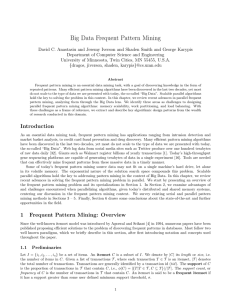 Big Data Frequent Pattern Mining - University of Minnesota Twin Cities