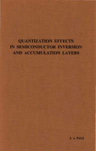 quantization effects in semiconductor inversion and accumulation