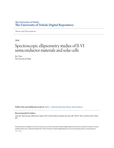 Spectroscopic ellipsometry studies of II
