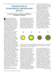Quantum Dots in Semiconductor Optoelectronic Devices