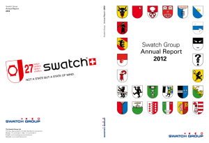 Swatch Group Annual Report 2012