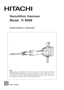 Demolition Hammer Model H 90SB