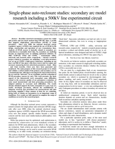 Single-phase auto-reclosure studies: secondary arc model