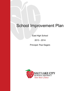 School Improvement Plan - Salt Lake City School District