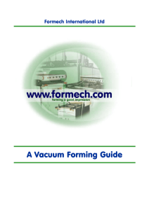 Vacuum forming guide