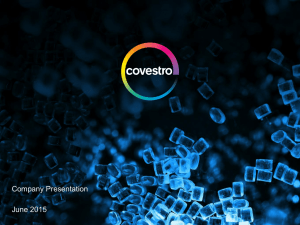 covestro Company Presentation June 2015
