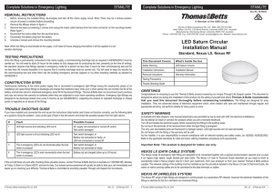 29-00025 LED Saturn Circular Installation Manual 29