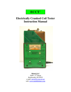 ECCTTM - Electronically Cranked Coil Tester