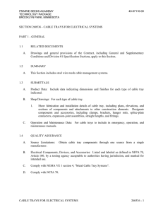 cable trays for electrical systems part 1