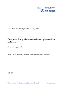 WIDER Working Paper 2014/095 Prospects for grid