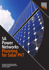 SA Power Networks Planning for Solar PV?