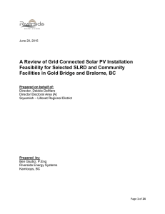 Feasibility Study of Grid-Connected Solar PV Installation