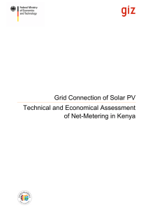 Grid Connection of Solar PV Technical and