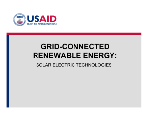 Grid-Connected Renewable Energy: Solar