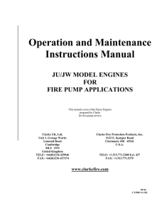 Operation and Maintenance Instructions Manual