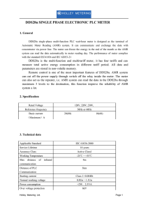 DDS28u SINGLE PHASE ELECTRONIC PLC METER