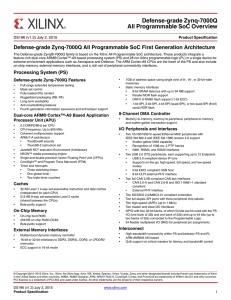 Defense-Grade Zynq-7000Q All Programmable SoC Overview