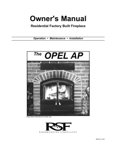 The OPEL AP - Fireplaces Rochester NY