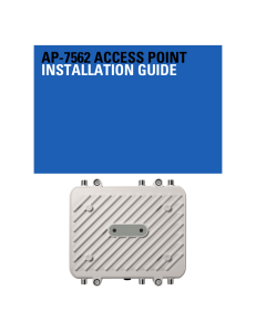 AP-7562 Access Point Installation Guide