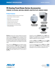 FD Analog Fixed Dome Series Accessories - Surveillance