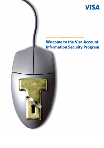 Welcome to the Visa Account Information Security Program