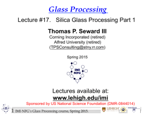 Glass Processing - Lehigh University