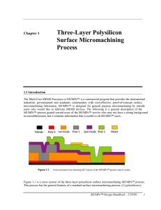 Three-Layer Polysilicon Surface Micromachining Process