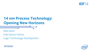 14 nm Process Technology: Opening New Horizons