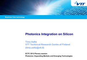 Photonics Integration on Silicon