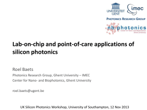 Lab-on-chip and point-of-care applications of silicon photonics