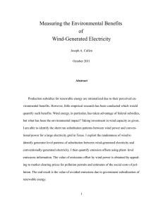 Measuring the Environmental Benefits of Wind