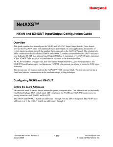 NX4IN and NX4OUT Input/Output Configuration