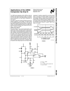 Applications of the LM392 Comparator Op Amp IC