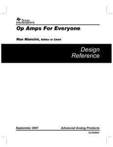 Op Amps for Everyone Design Guide