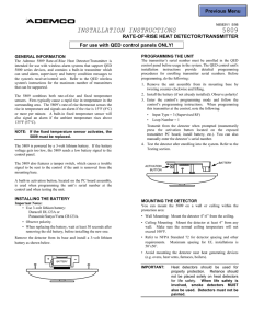 5809 Heat Detector