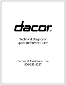 Technical Diagnostic Quick Reference Guide