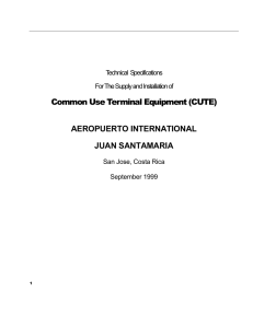 Common Use Terminal Equipment (CUTE) AEROPUERTO
