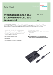 STORAGEBIRD SOLO 20-U STORAGEBIRD SOLO 20