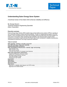 Understanding Eaton Energy Saver System