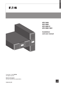 9PX 5000 9PX 6000 9PX 6000 G 9PX EBM 180V Installation