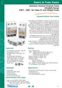 USCC - USM - for Class CC and Midget Fuses