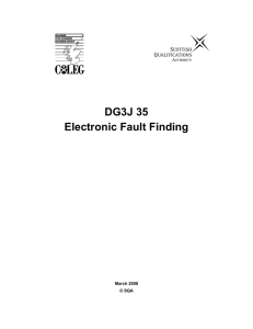 DG3J 35 Electronic Fault Finding